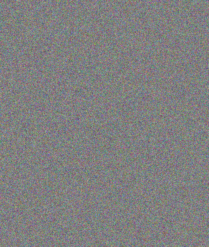 An image that seems to purely consist of random noise